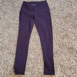 Dark plum skinny jeans